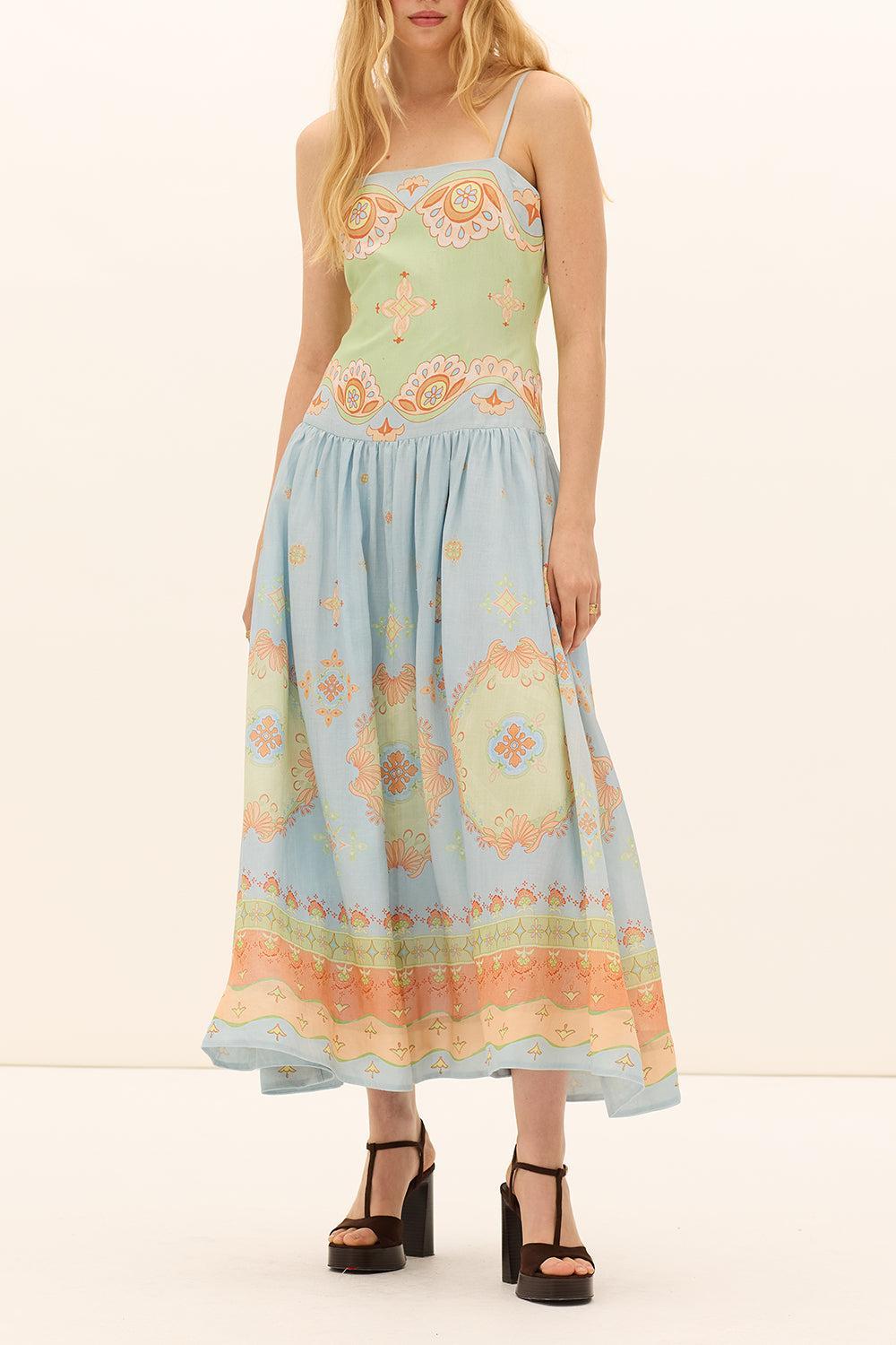 Matthiola Waisted Dress-MULTI-0-CLOTHINGDRESSCASUAL-KATE FORD