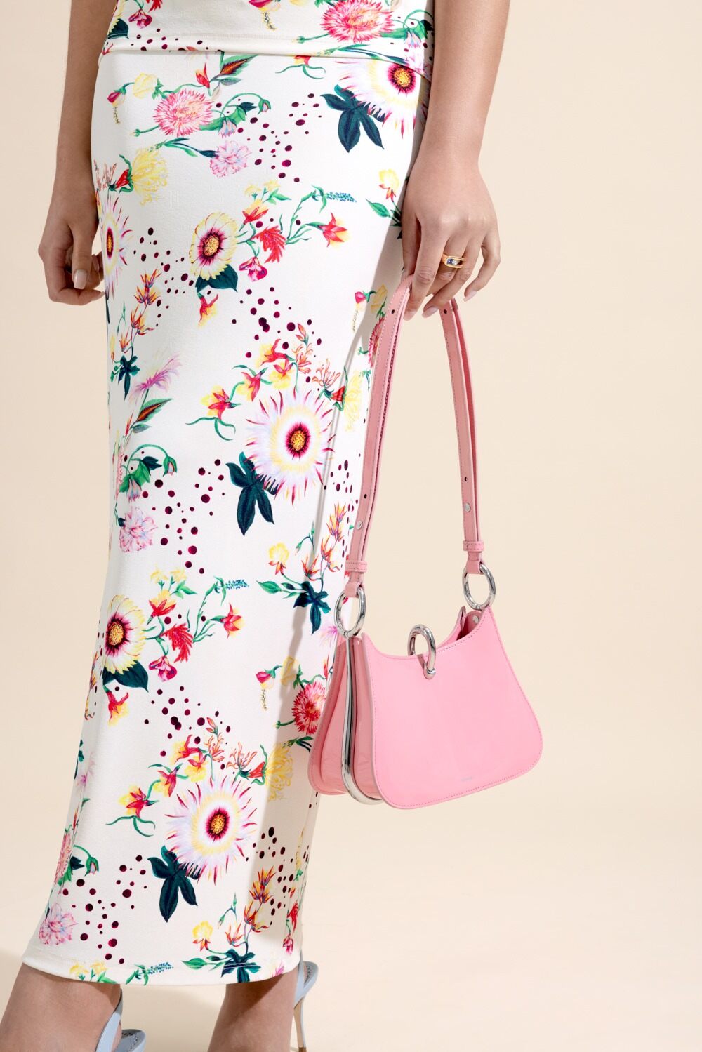 Small Ring Bag-PINK-HANDBAGSHOULDER-RABANNE