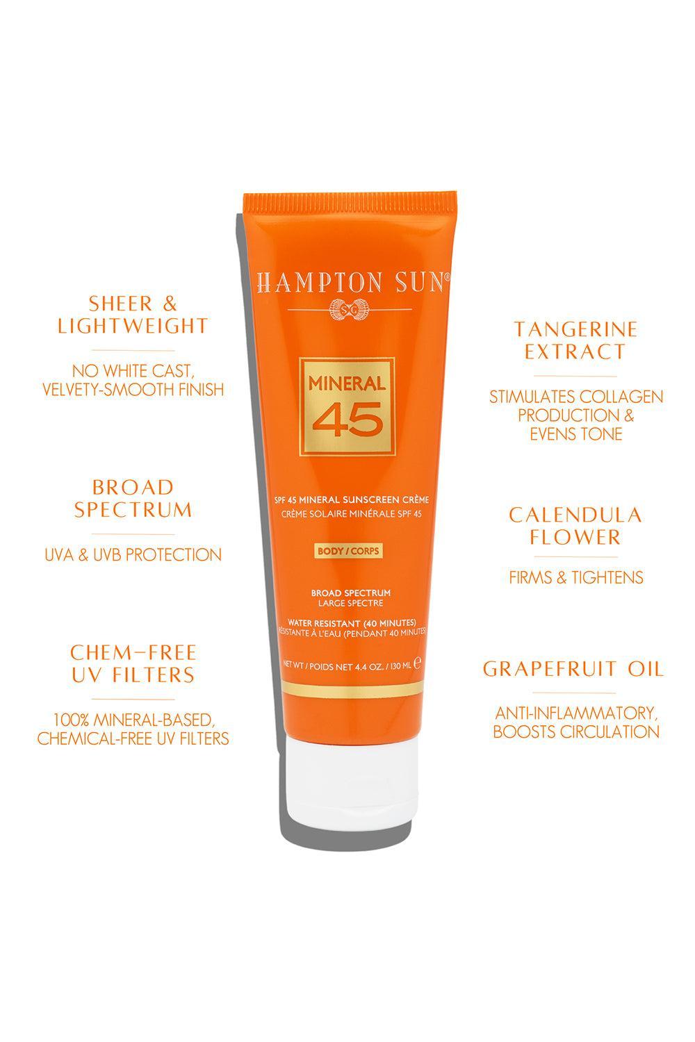 Spf Mineral Crème For Body - 45-SPF 45-4.4 OZ-BEAUTYSKINCARE-S&G HAMPTON SUN, LLC