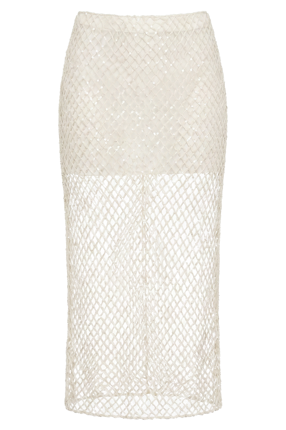 Sylkie Midi Skirt - Ivory
