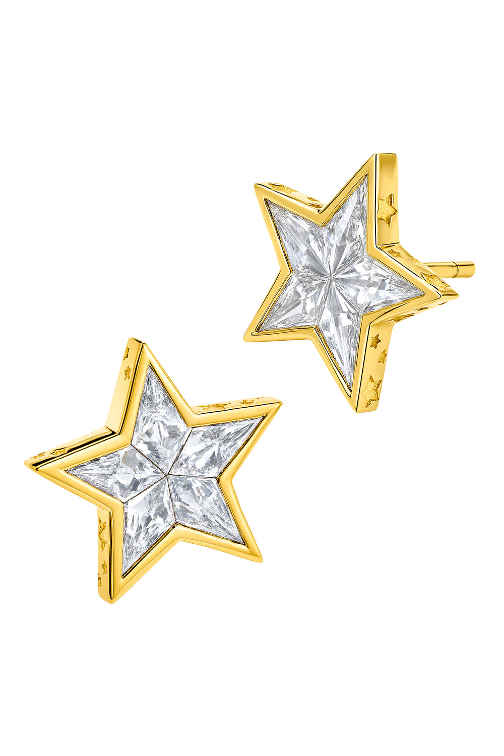 Diamond Star Stud Earrings