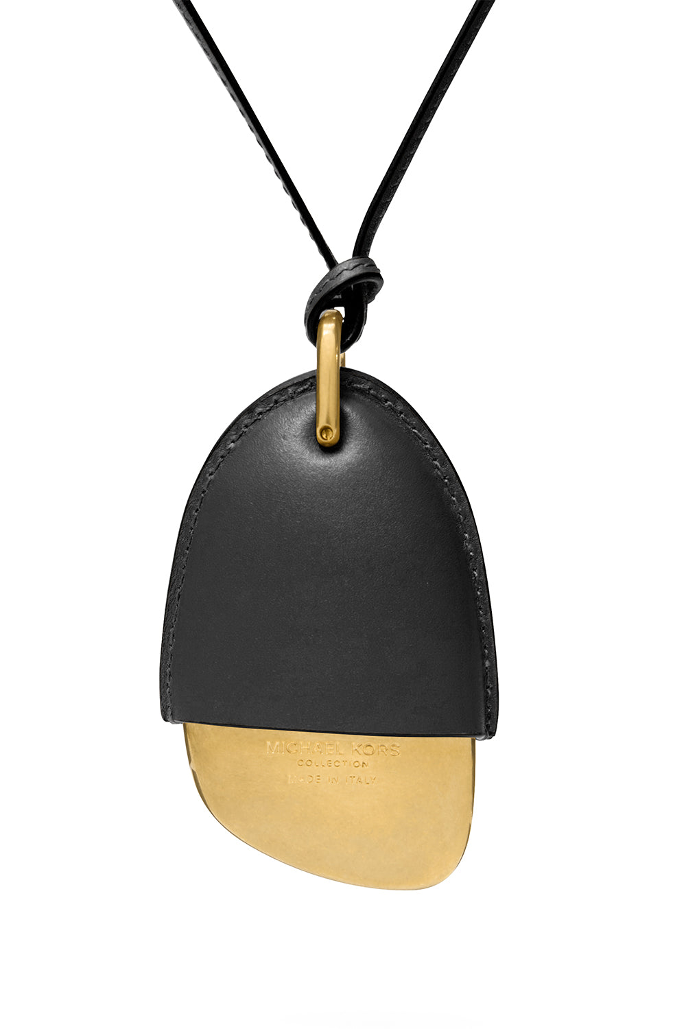 Stone Pendant Necklace - Black-BLACK-JEWELRYBOUTIQUENECKLACE O-MICHAEL KORS COLLECTION