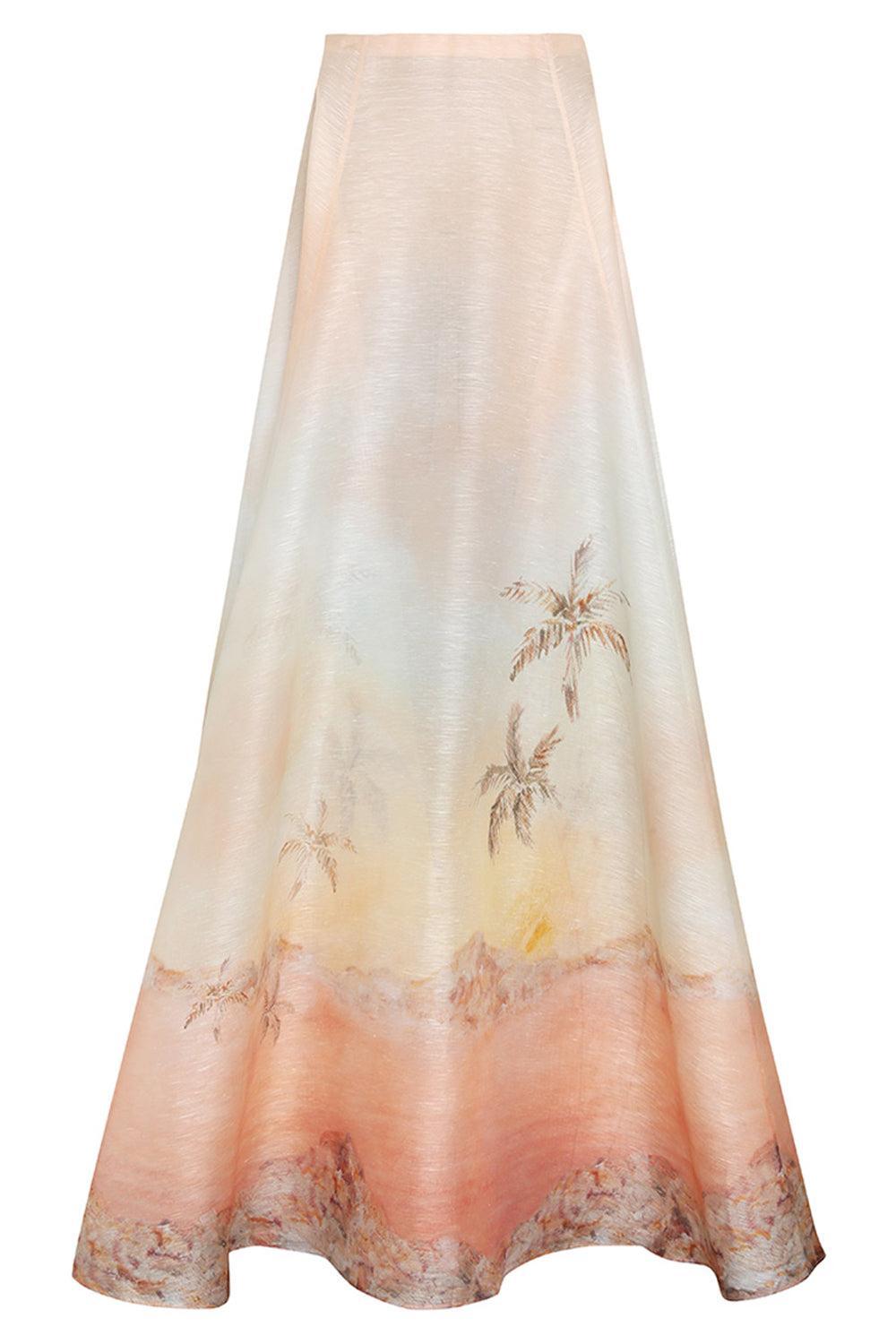Illuminate Maxi Skirt-GUAVSEAS-1-CLOTHINGSKIRTMAXI-ZIMMERMANN
