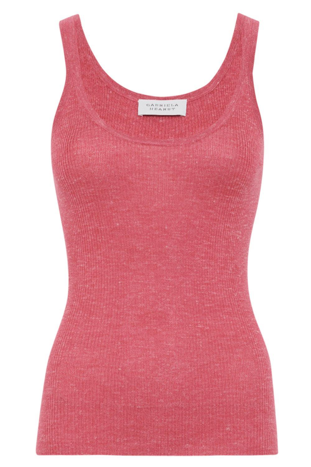 Cinxia Tank-FUCHSIA-XS-CLOTHINGTOPTANK-GABRIELA HEARST