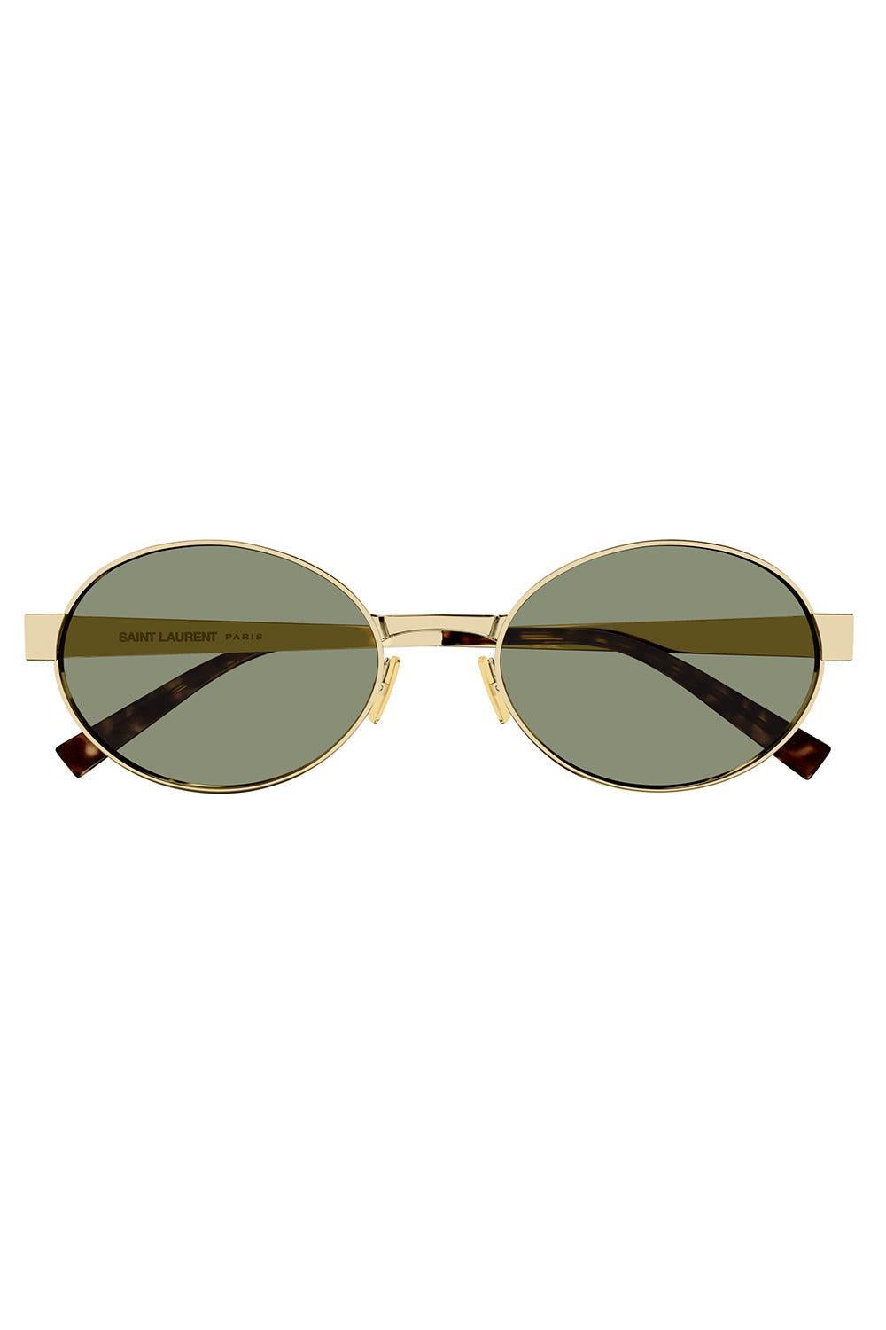Small Round Sunglasses-GOLD/GRN-ACCESSORIESUNGLASSES-SAINT LAURENT