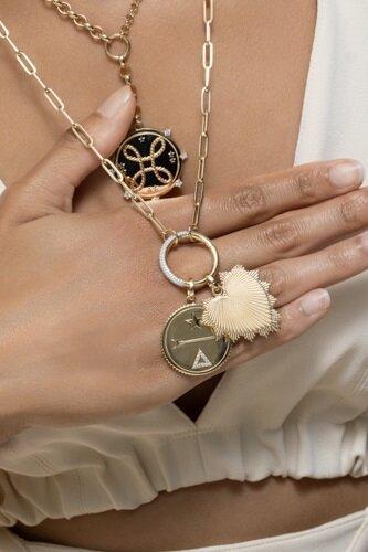 True Love Heart Love Token Oversized Medallion-YELLOW GOLD-JEWELRYFINE JEWELPENDANT-FOUNDRAE