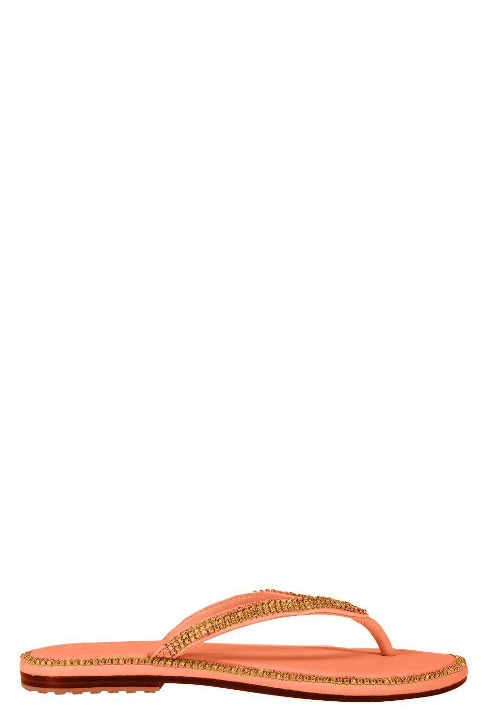 Crystal Sandal - Orange-ORANGE-7-SHOESANDAL-MYSTIQUE