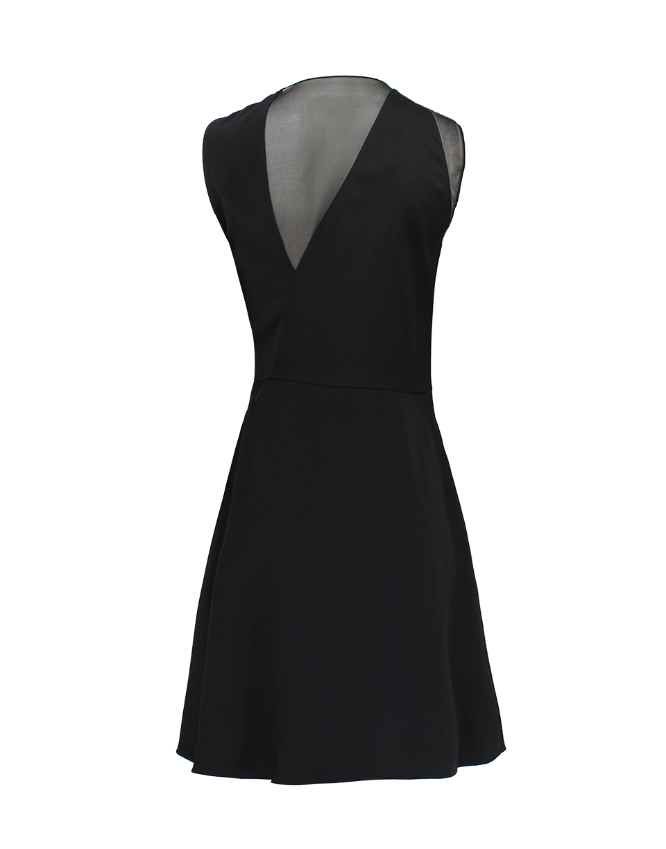3.1 PHILLIP LIM-Drape Dress with Beaded Collar-