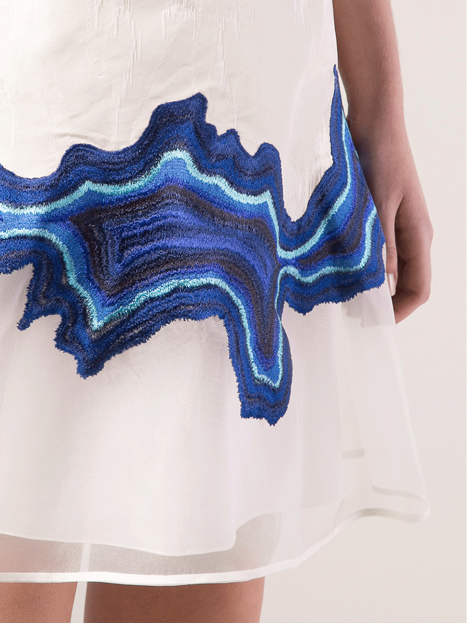 3.1 PHILLIP LIM-Embroidered Geode Flounce Dress-