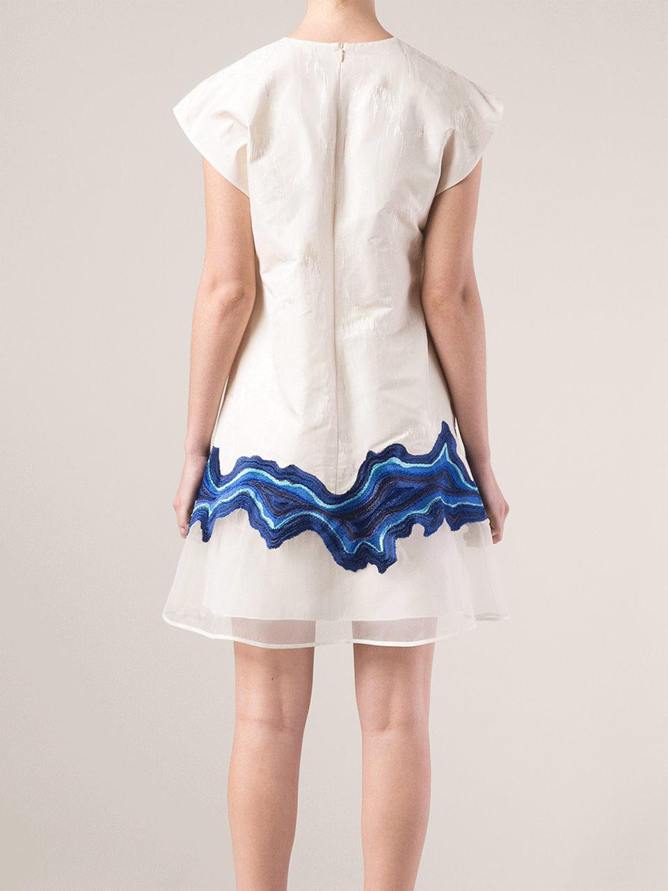 3.1 PHILLIP LIM-Embroidered Geode Flounce Dress-
