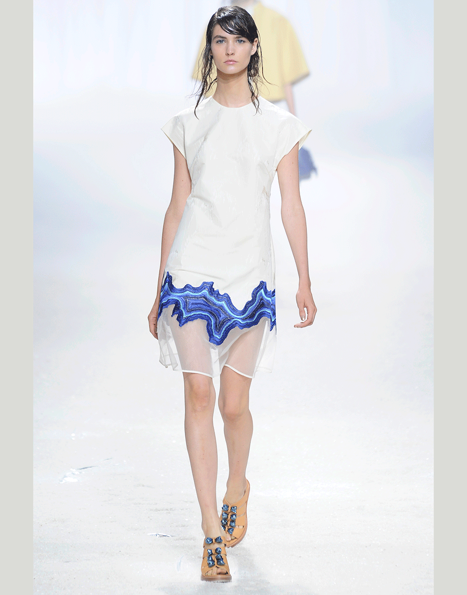 3.1 PHILLIP LIM-Embroidered Geode Flounce Dress-