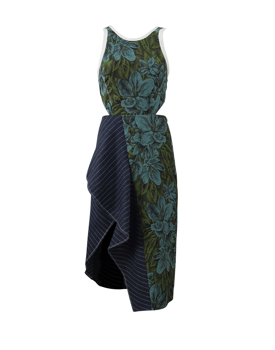 3.1 PHILLIP LIM-Floral Cut-Out Cascade Dress-