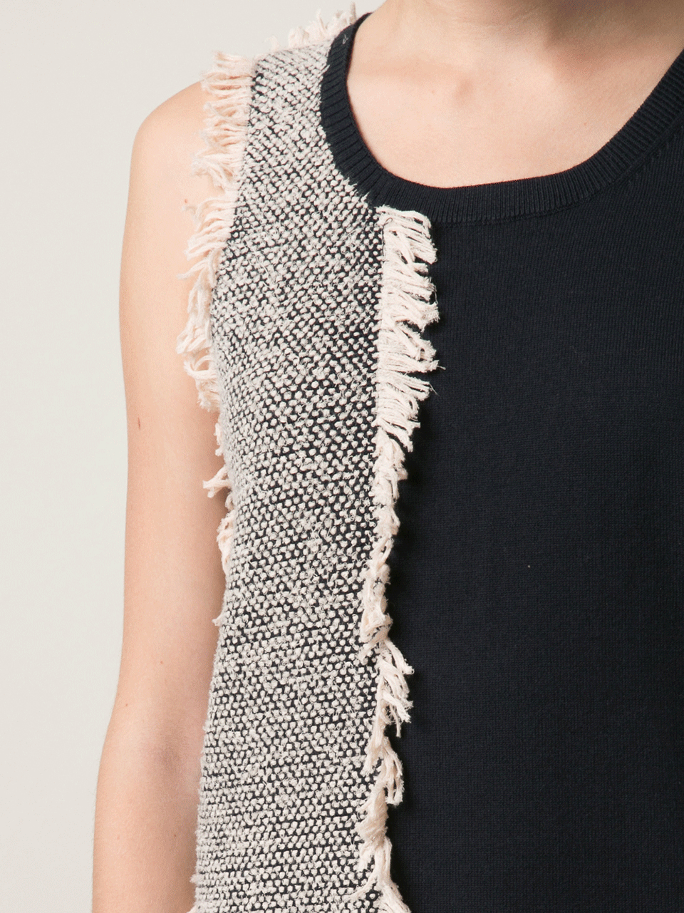 3.1 PHILLIP LIM-Bi-Color Fringe Dress-