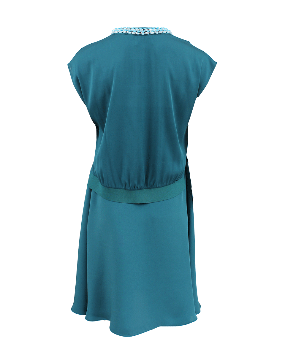 3.1 PHILLIP LIM-Rib Trim Silk Layer Dress-