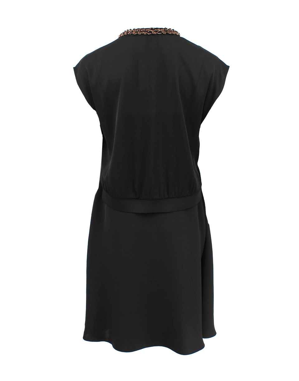 3.1 PHILLIP LIM-Rib Trim Silk Layer Dress-