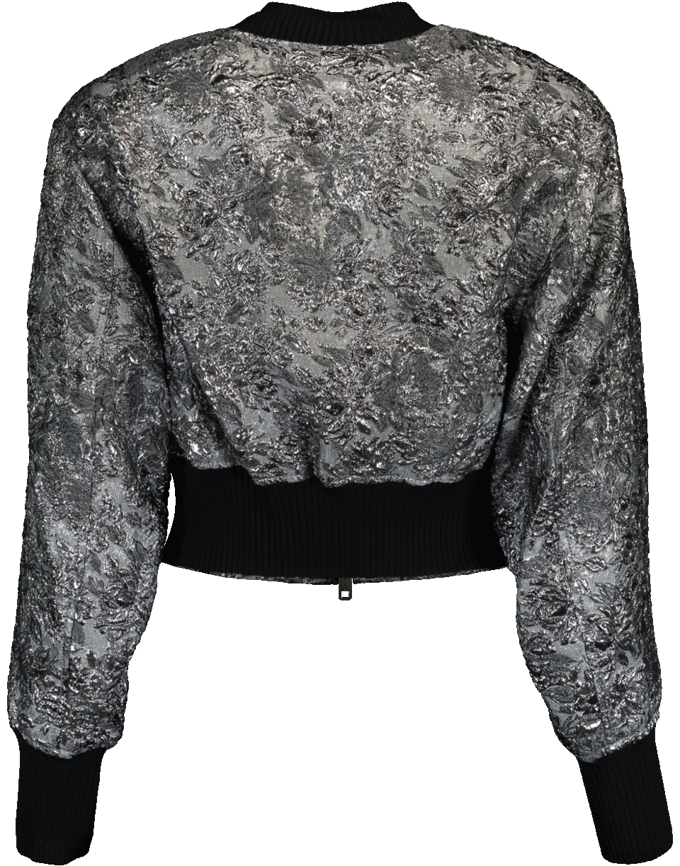 3.1 PHILLIP LIM-Floral Metallic Bomber-