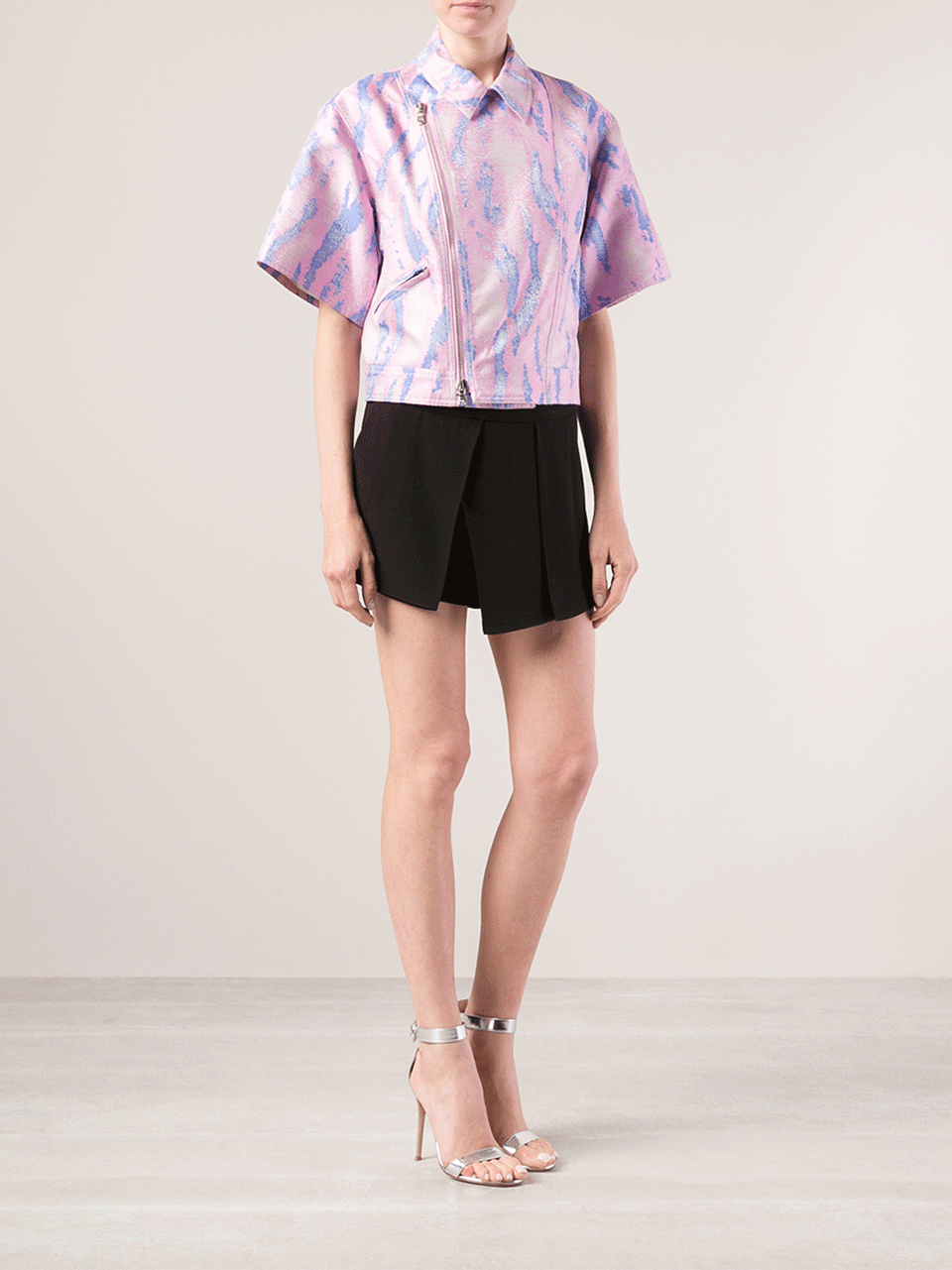 3.1 PHILLIP LIM-Kimono Motorcycle Jacket-