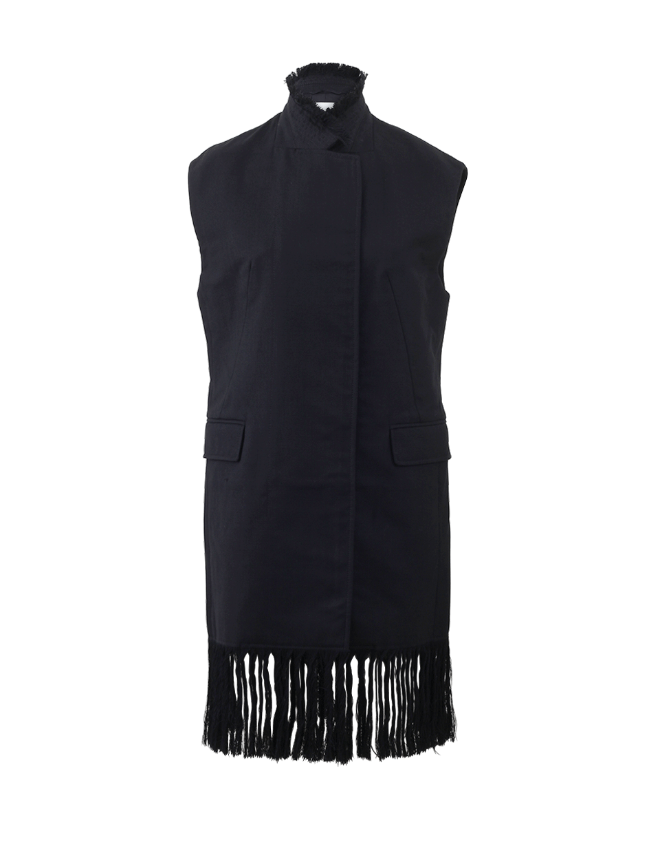 3.1 PHILLIP LIM-Fringed Hem Long Vest-