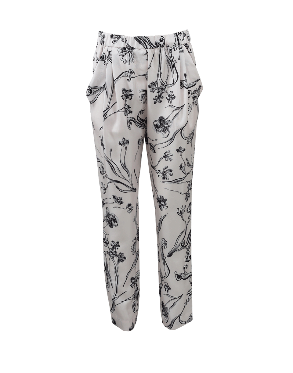 3.1 PHILLIP LIM-Floral Draped Trouser-