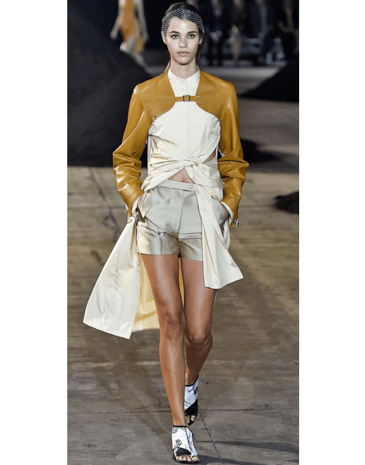 3.1 PHILLIP LIM-Satin Flat Front Short-