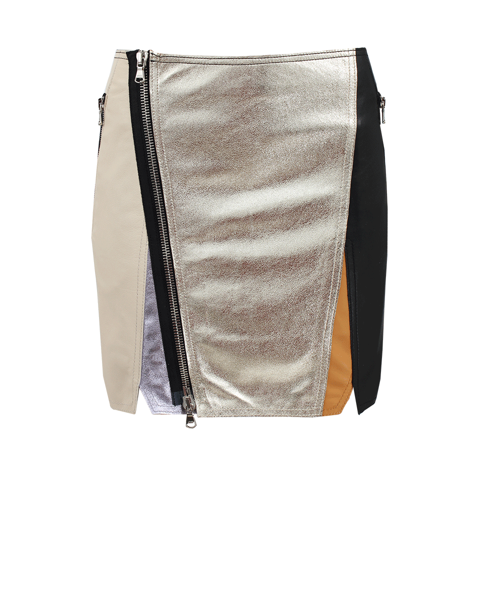 3.1 PHILLIP LIM-Exposed Zipper Biker Skirt-