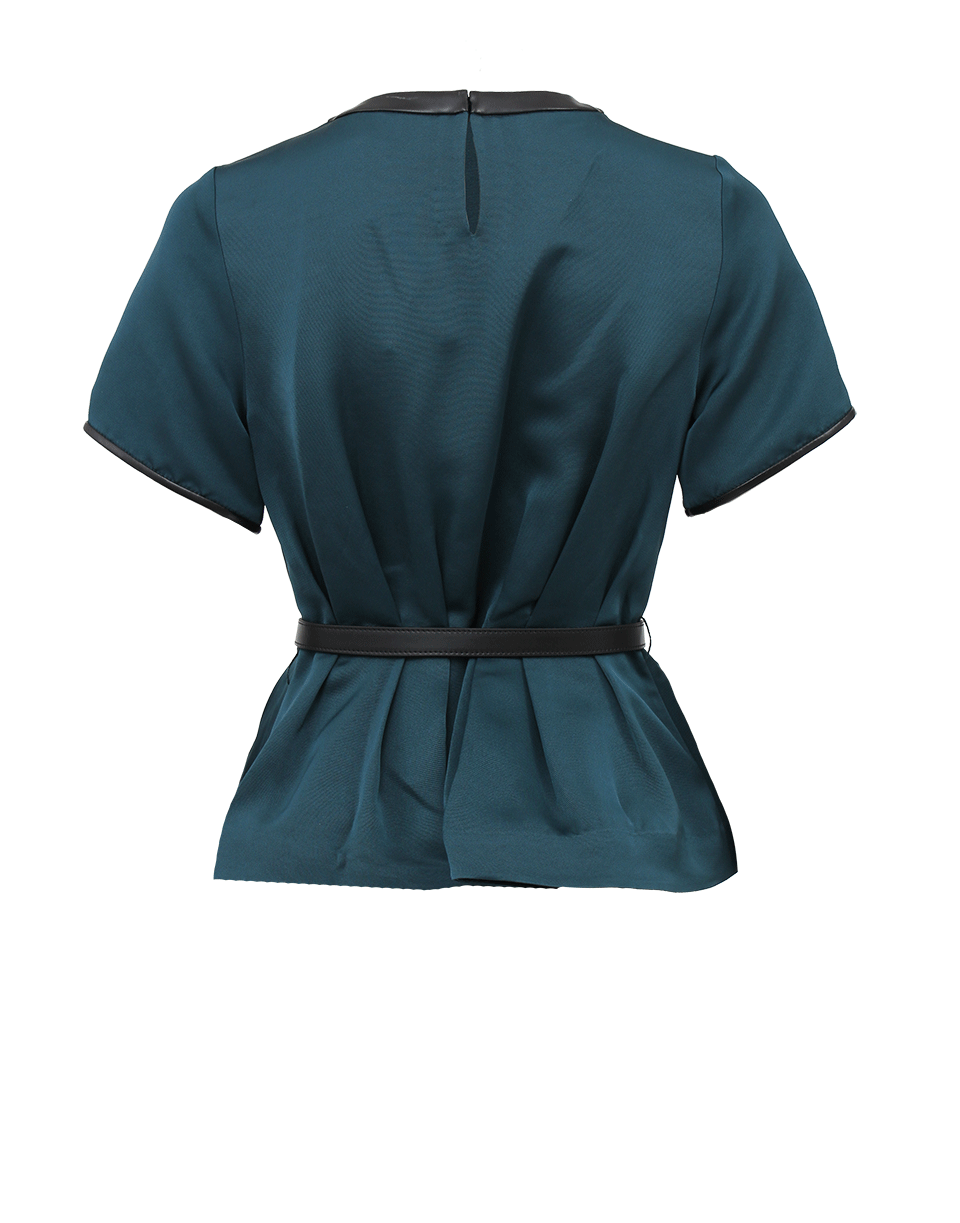 3.1 PHILLIP LIM-Belted Peplum Top-