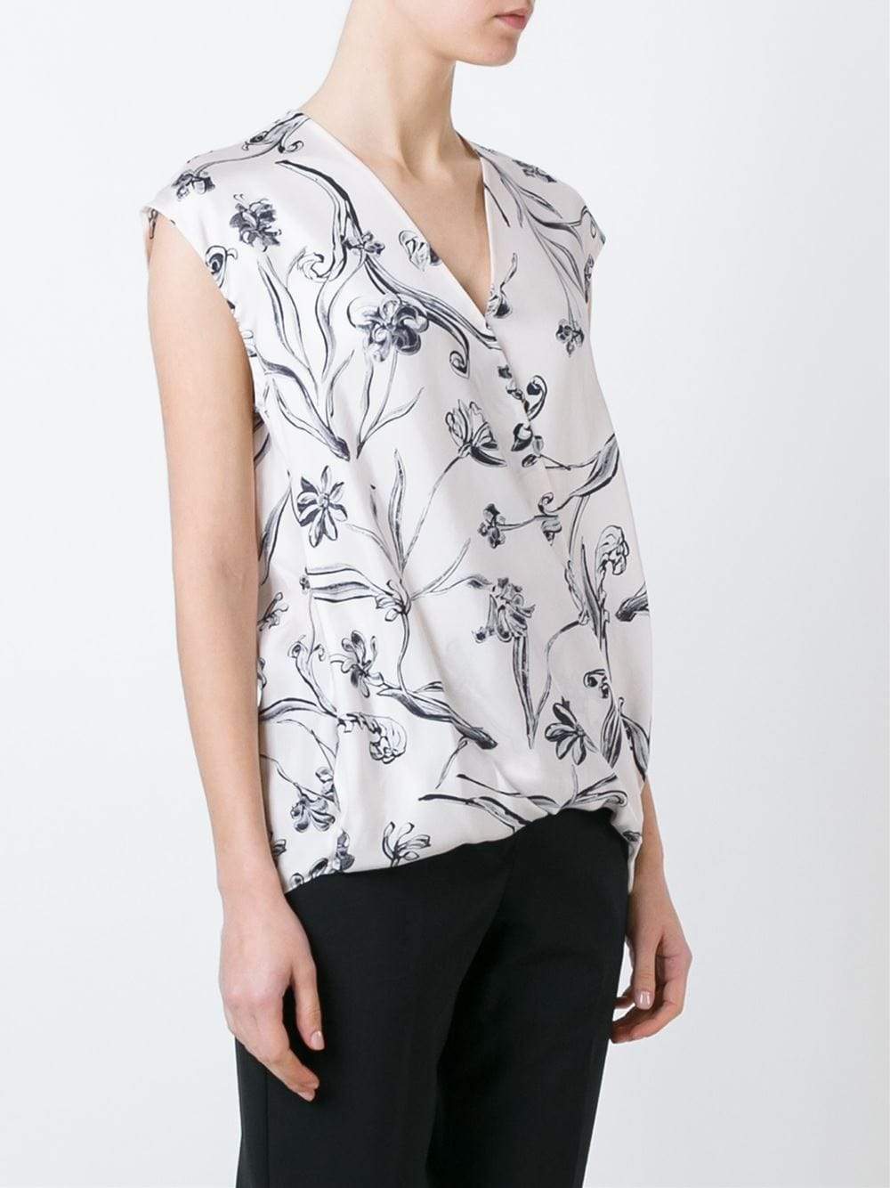 3.1 PHILLIP LIM-Floral Drape Blouse-
