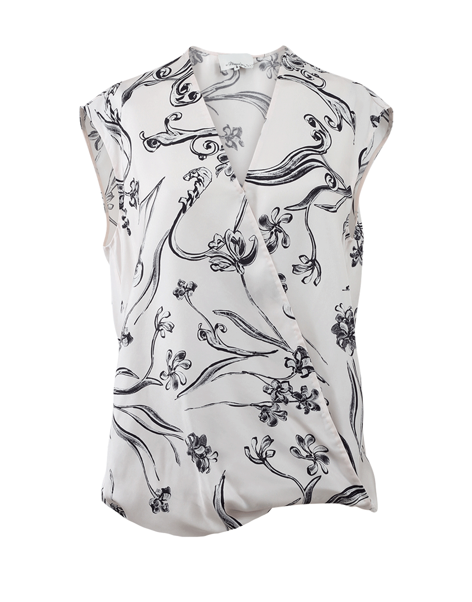 3.1 PHILLIP LIM-Floral Drape Blouse-