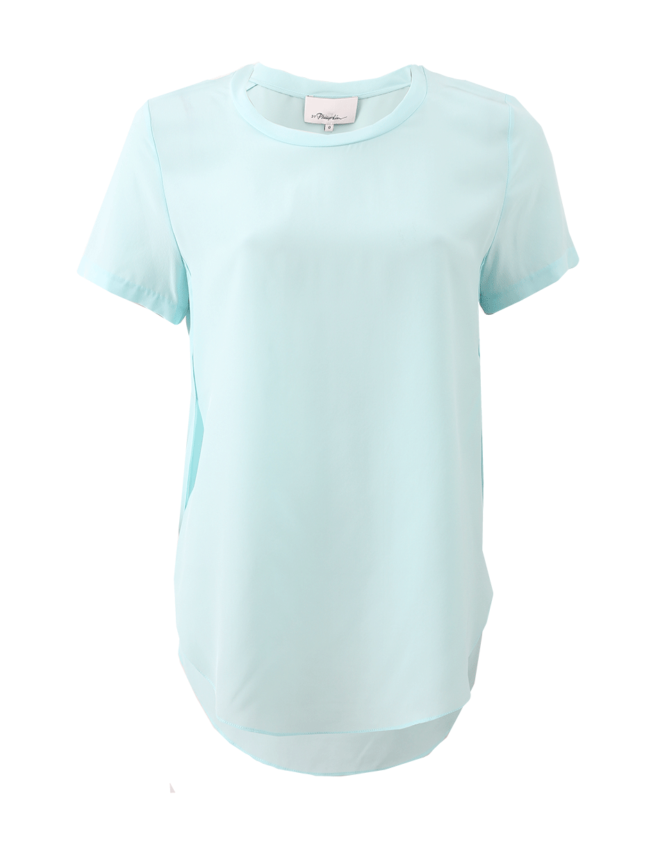 3.1 PHILLIP LIM-Crewneck Side Seam Shirt-