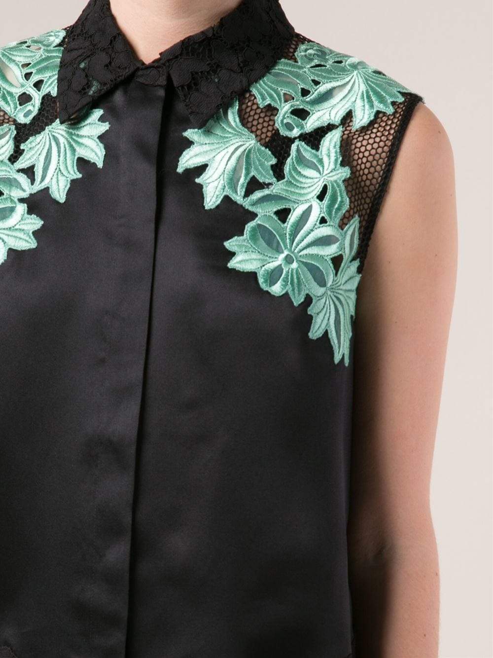 3.1 PHILLIP LIM-Satin Faced Organza Detailed Blouse-