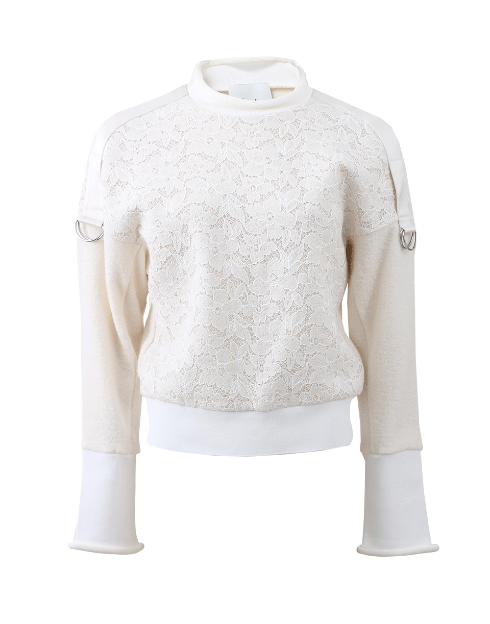 3.1 PHILLIP LIM-Lace Sweatshirt With Straps-