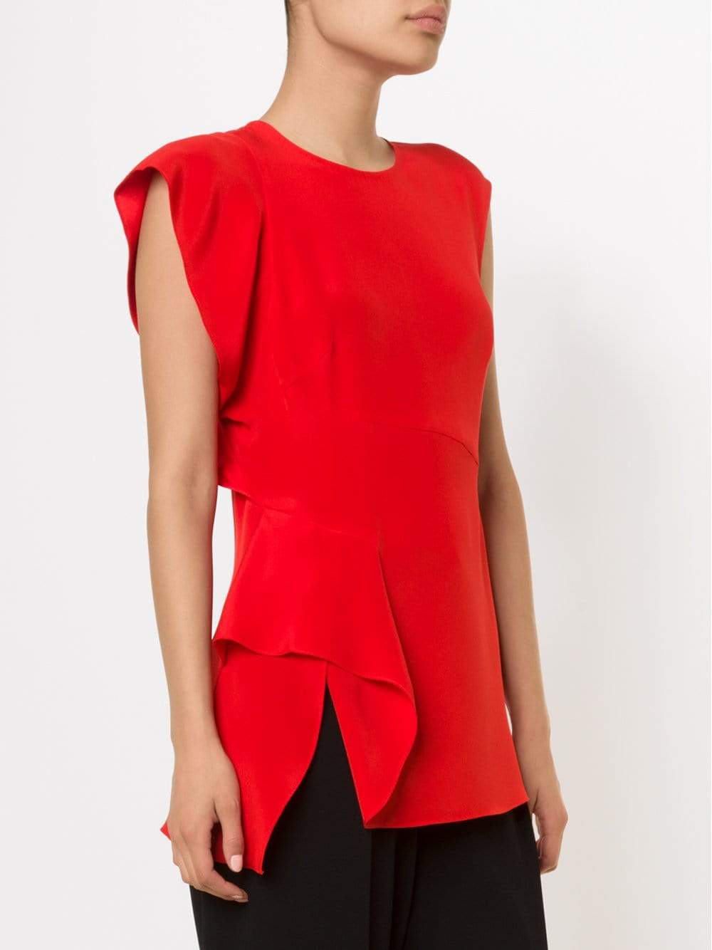 3.1 PHILLIP LIM-Cascading Ruffle Top-