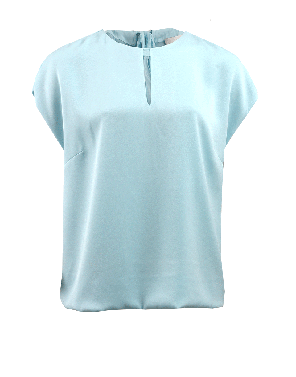3.1 PHILLIP LIM-Draped Key Hole Top With Chiffon-