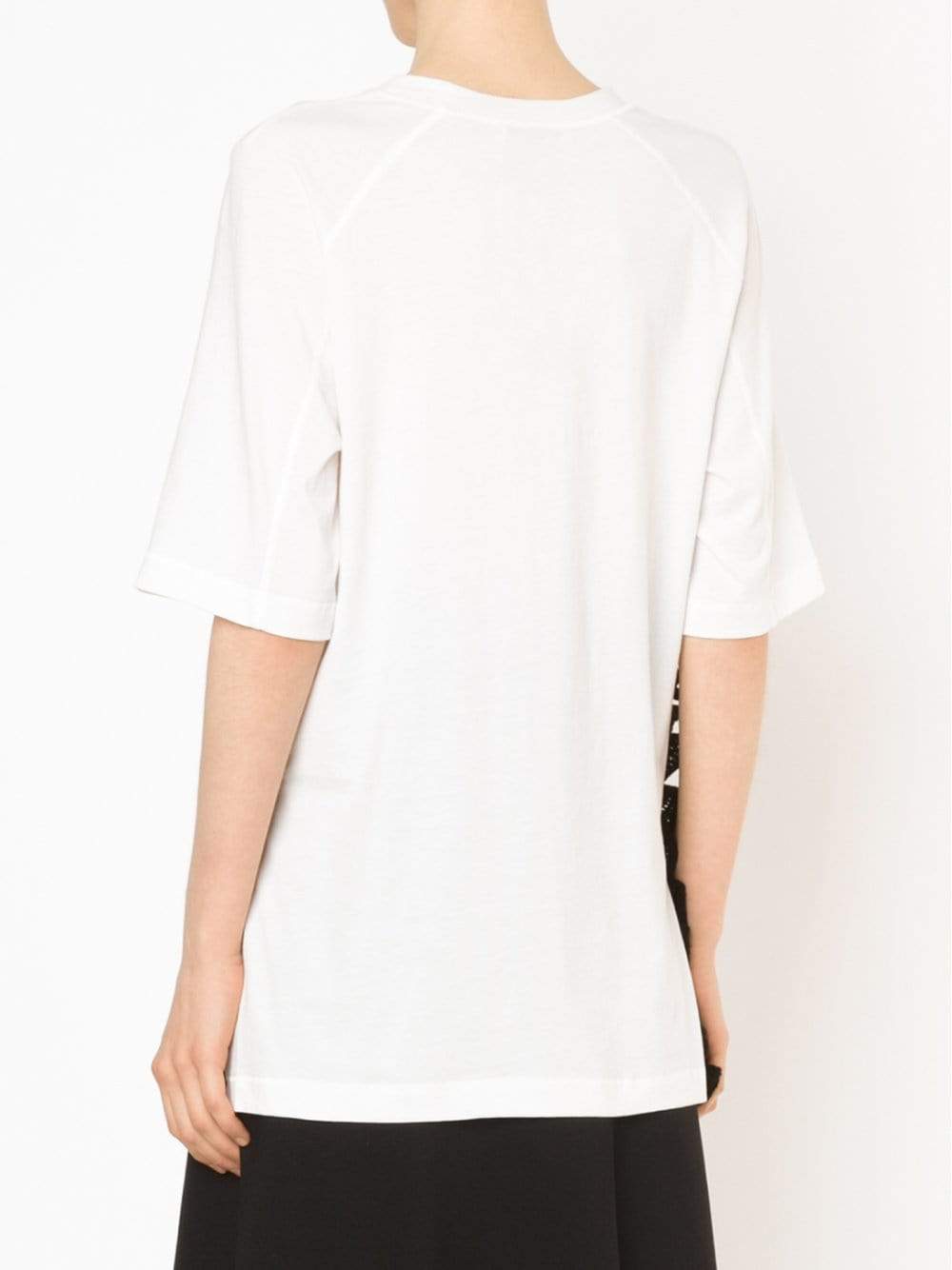3.1 PHILLIP LIM-Crochet Ruffle Hem Tee-