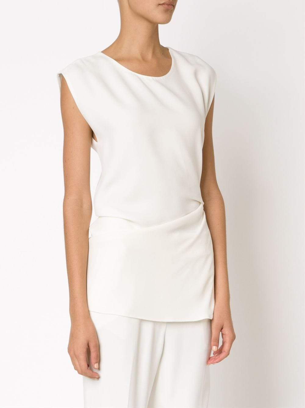 3.1 PHILLIP LIM-Rouched Raw Edge Shell-