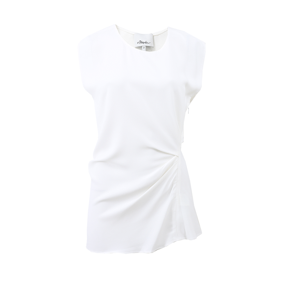 3.1 PHILLIP LIM-Rouched Raw Edge Shell-