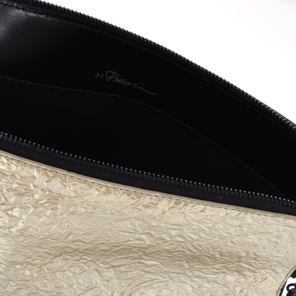 3.1 PHILLIP LIM-31 Minute Cosmestic Zip-PLAT/BLK