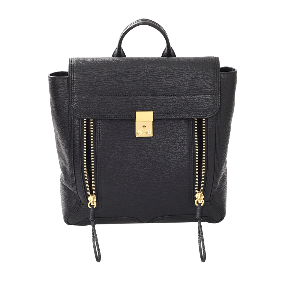 3.1 PHILLIP LIM-Pashli Leather Backpack-BLACK