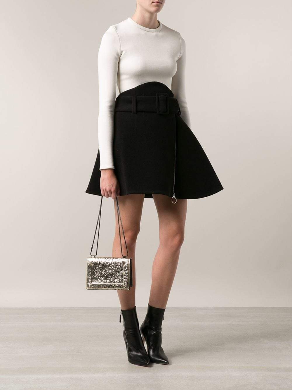 3.1 PHILLIP LIM-Soleil Mini Chain Shoulder Bag-PLATINUM