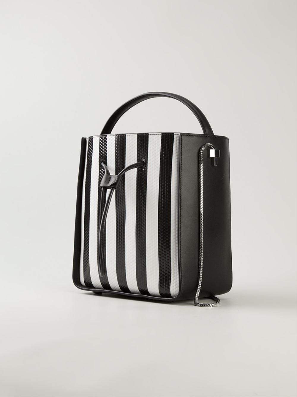 3.1 PHILLIP LIM-Soleil Small Bucket-WHT/BLK