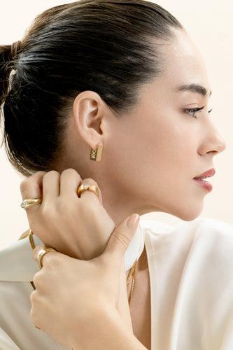 Diamond Pear Blade Earrings-YELLOW GOLD-JEWELRYFINE JEWELEARRING-LORAIDA