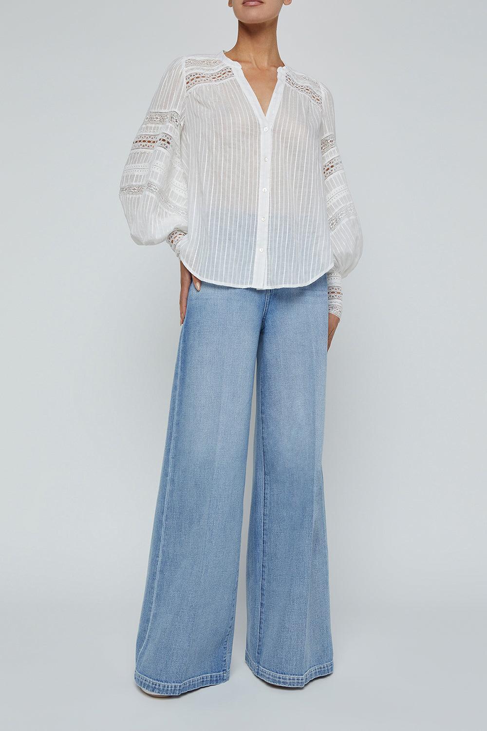 Kiera Blouse-IVORY-XS-CLOTHINGTOPBLOUSE-L'AGENCE