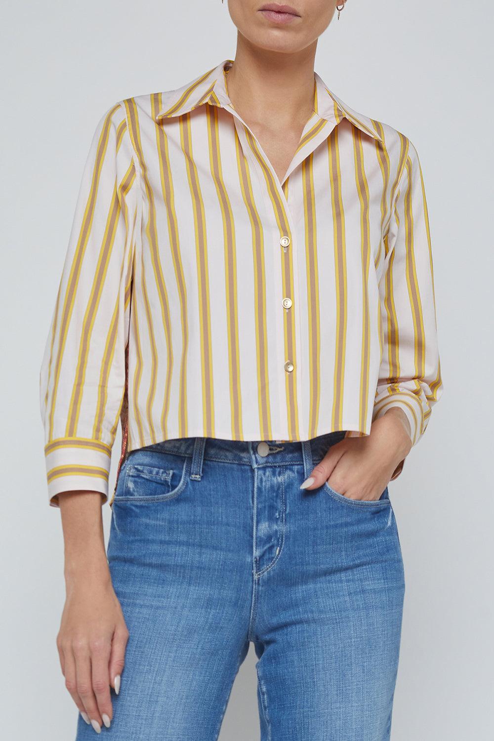 Fawn Scarf Blouse-MLDESLND-XS-CLOTHINGTOPBLOUSE-L'AGENCE