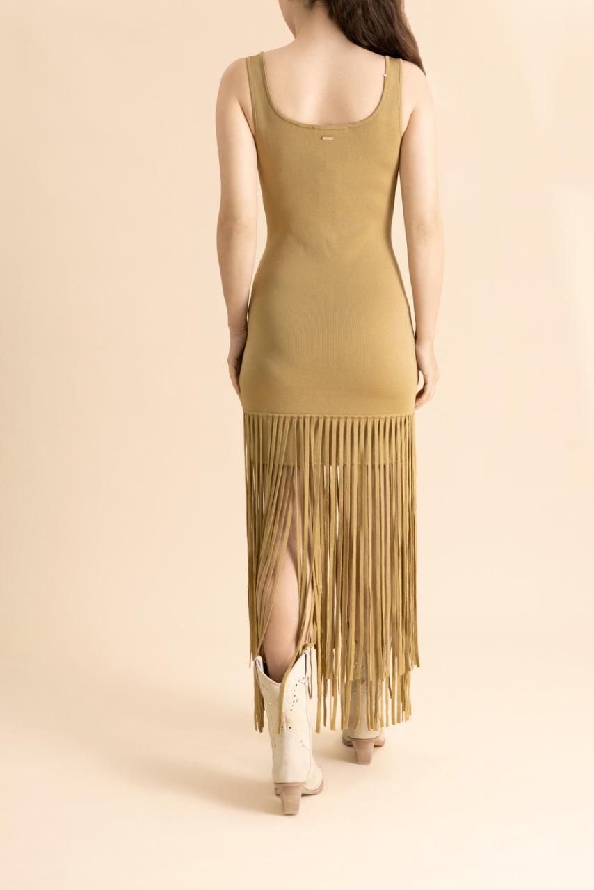 Roxanne Dress-BROWN-XS-CLOTHINGDRESSCASUAL-TOCCIN