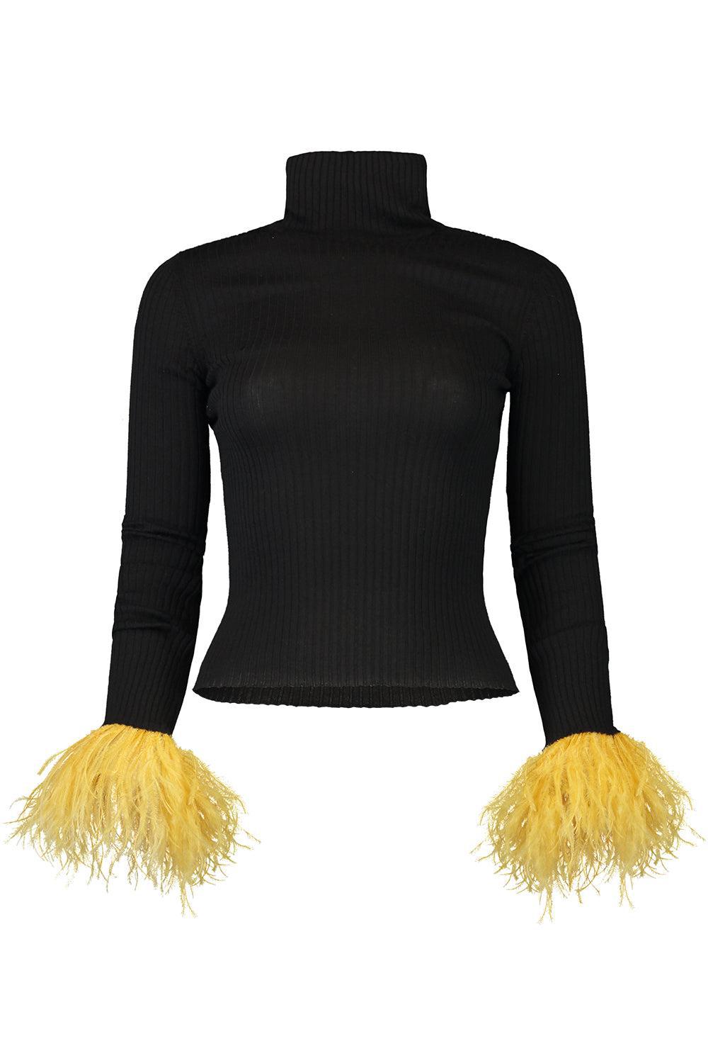 High Kick Top-BLACK-XS-CLOTHINGTOPBLOUSE-LA DOUBLEJ