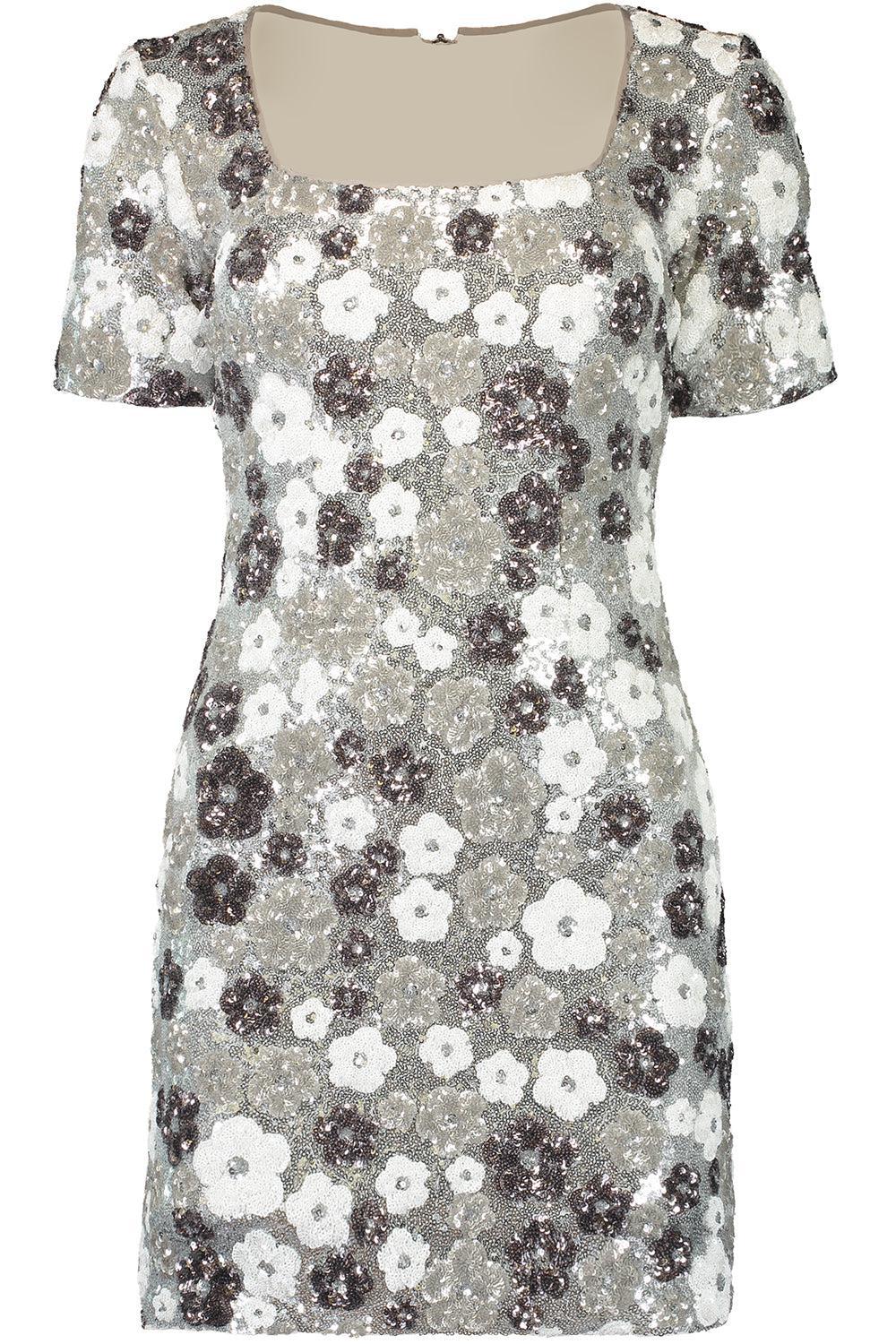 Winter Garden Shift Dress-WNTRFLRL-2-CLOTHINGDRESSCOCKTAIL-LE SUPERBE