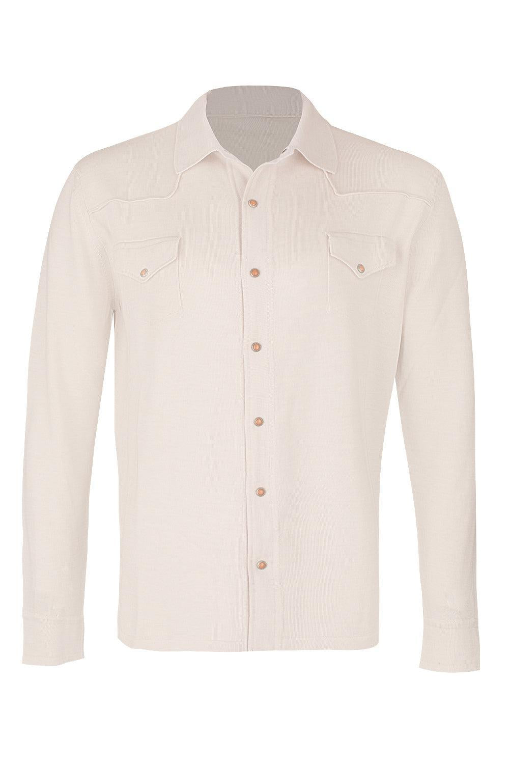 Texas Shirt - Ivory-IVORY-S-MENSCLOTHINGSHIRT-ELEVENTY