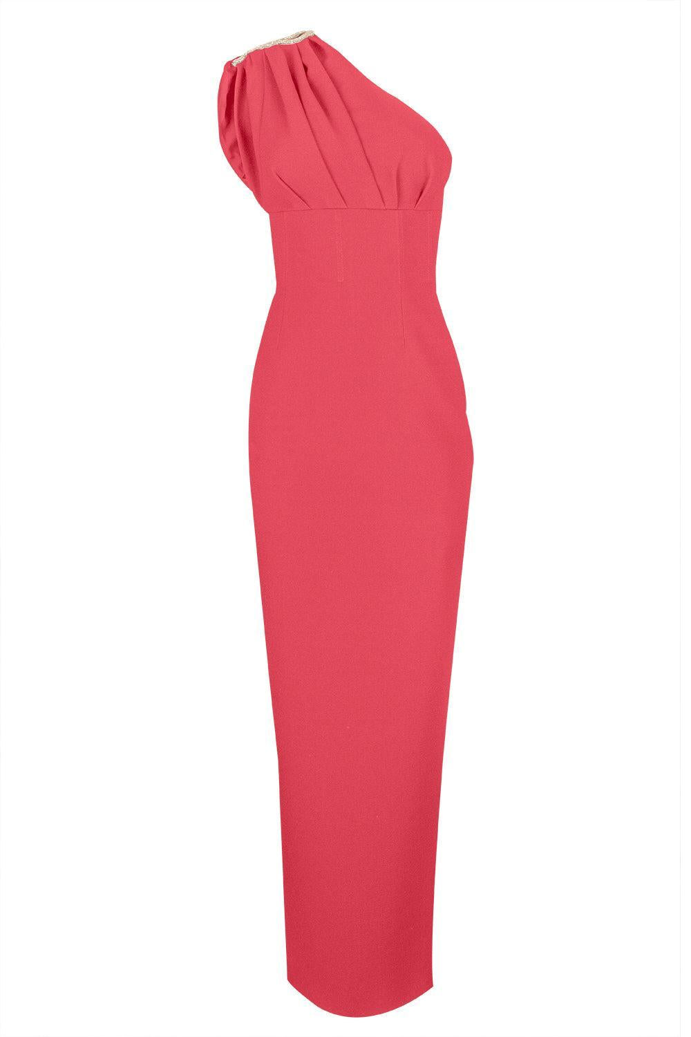 Winona Gown-HOT PINK-4-CLOTHINGDRESSGOWN-RACHEL GILBERT