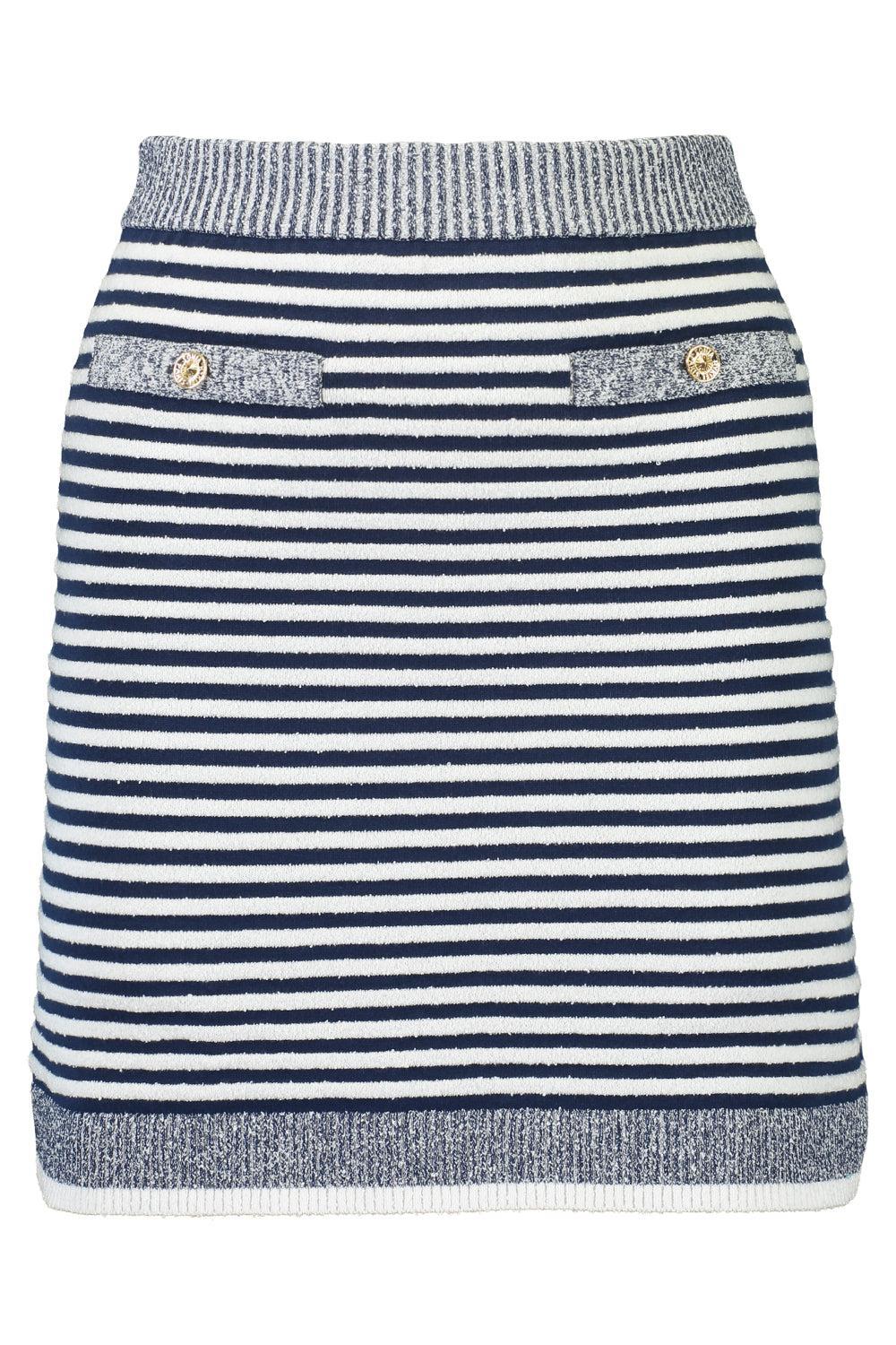 Striped Mini Skirt-RBLNCBLE-XS-CLOTHINGSKIRTMINI-SONIA RYKIEL