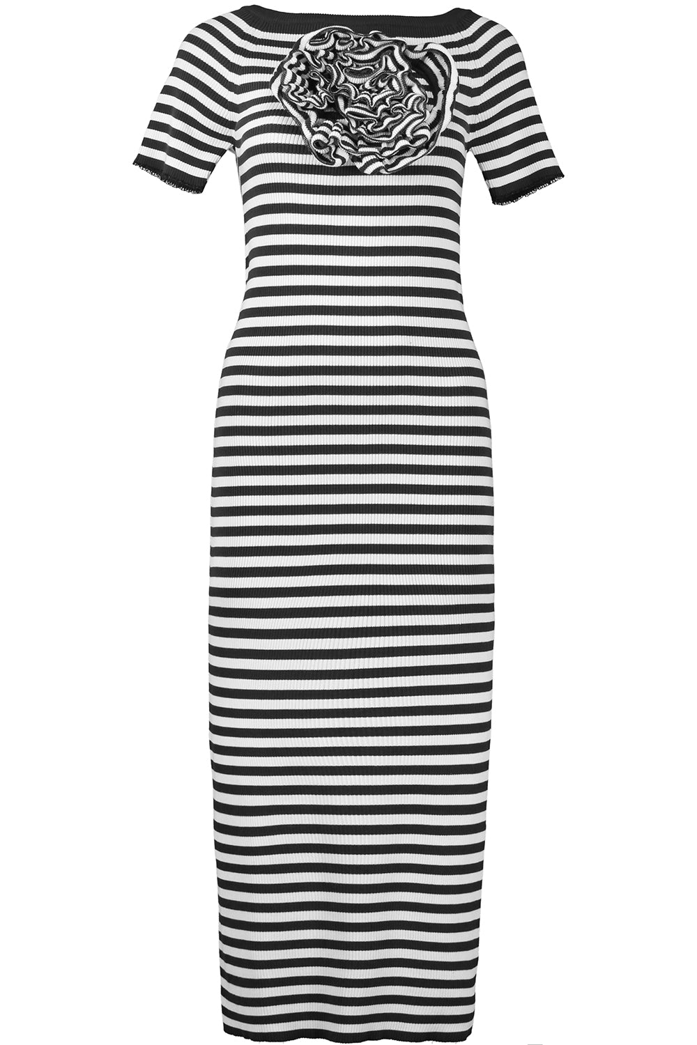 Wide Neck Stripe Dress-RBLNCBLE-XS-CLOTHINGDRESSCASUAL-SONIA RYKIEL